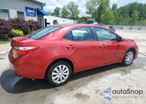 2016 Toyota Corolla L z USA, uszkodzony, nr VIN 2T1BURHE7GC525428
